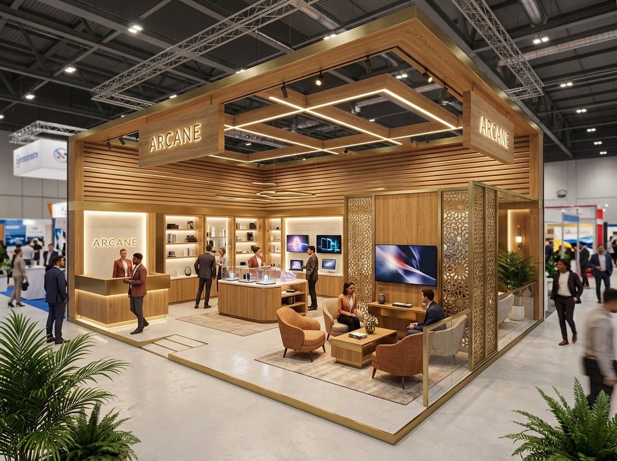 Design de lounge VIP pour salon professionnel